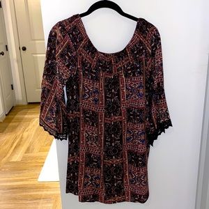 Blue Pero Small Off the Shoulder Dress